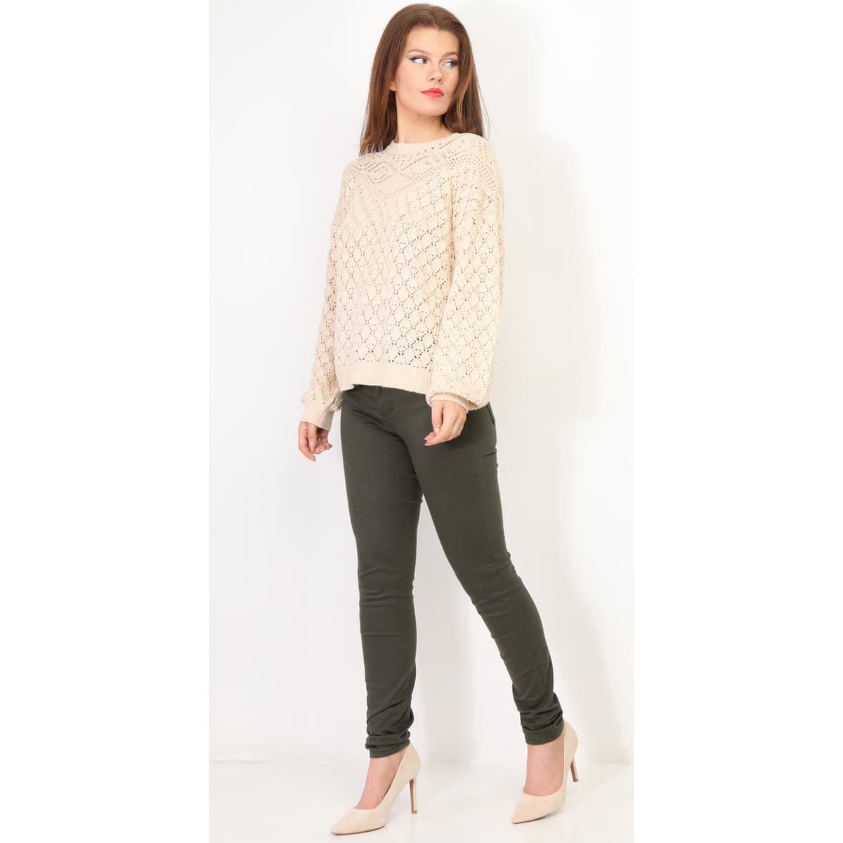 Women's Sweaters La Modeuse Beige