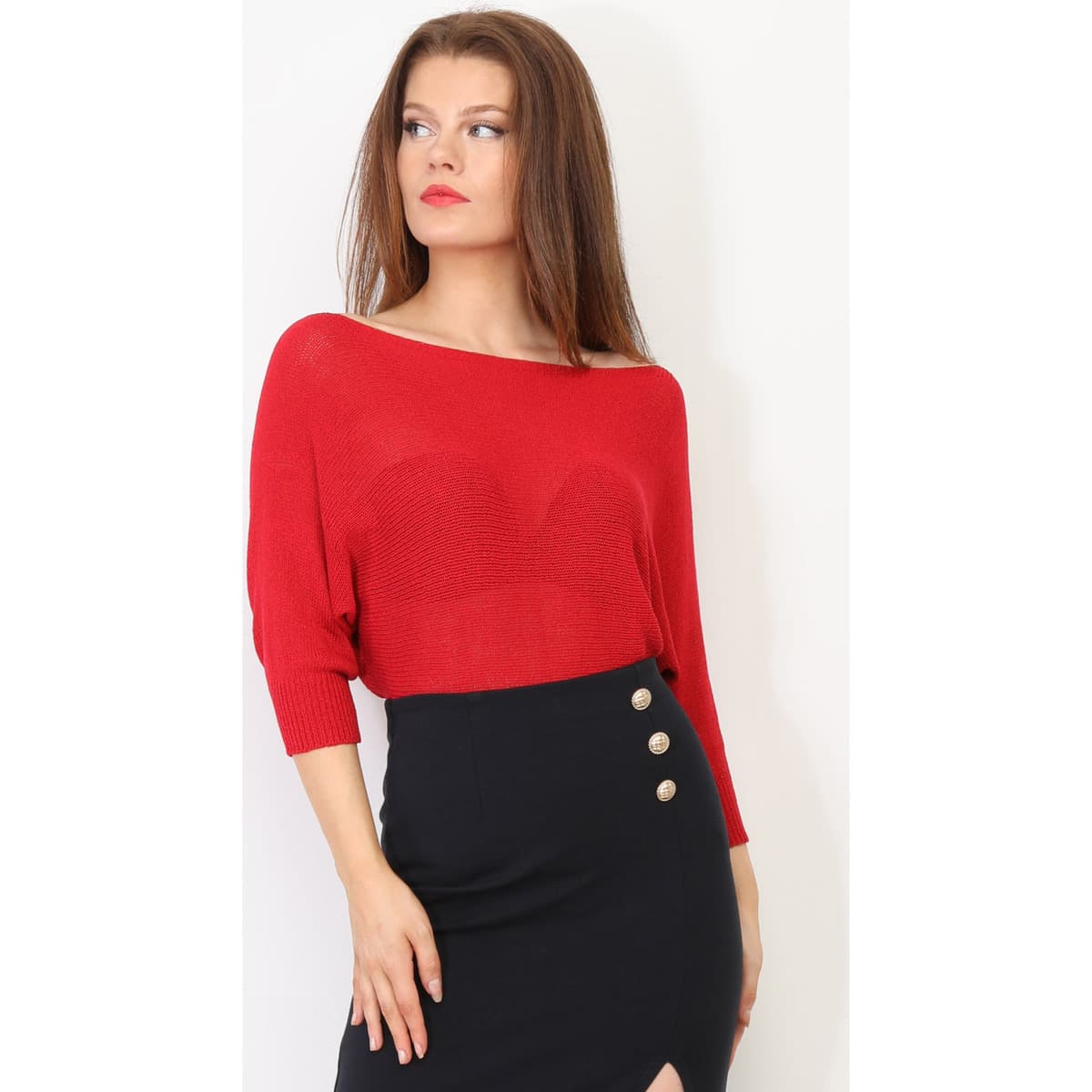 Women's Sweaters La Modeuse Red