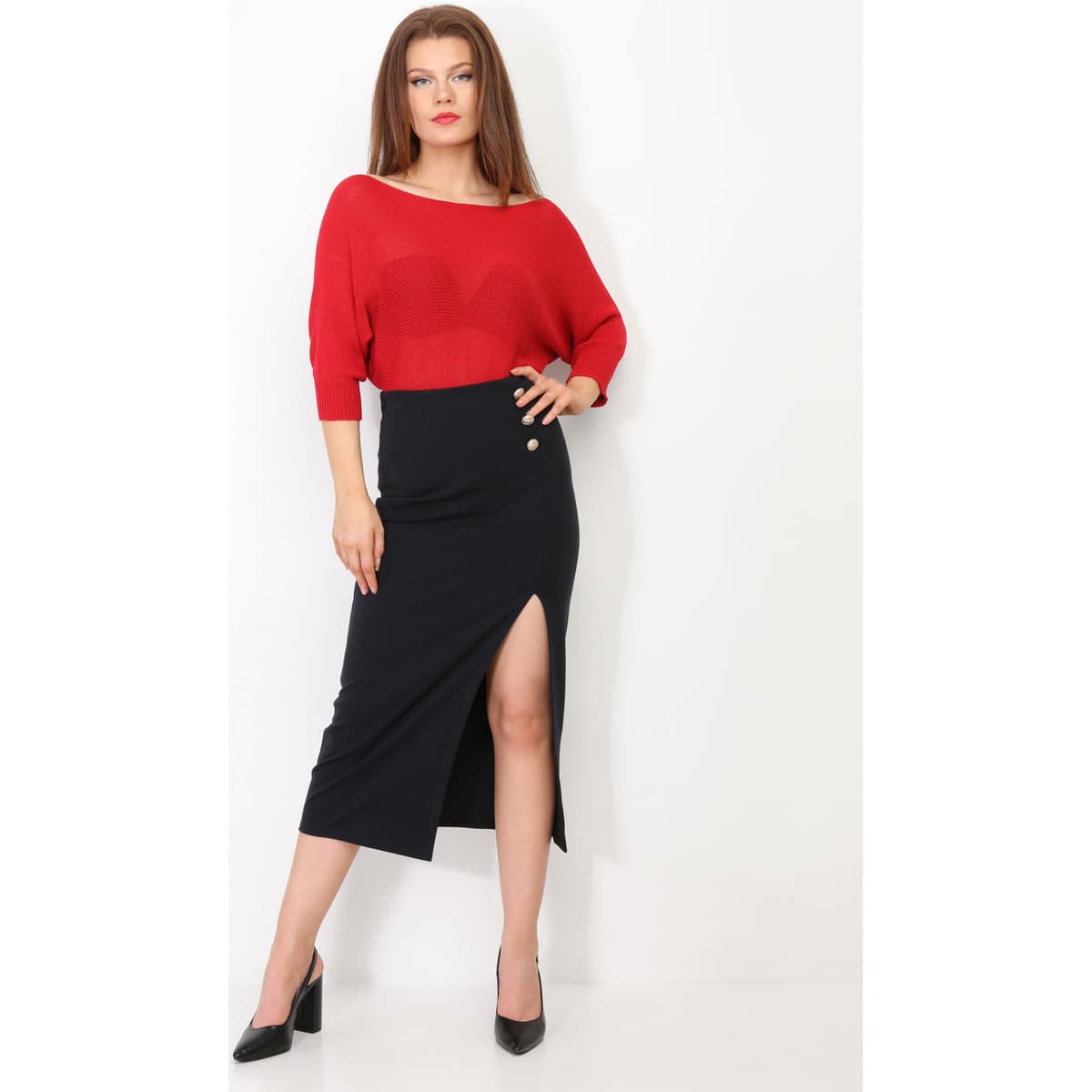 Women's Sweaters La Modeuse Red