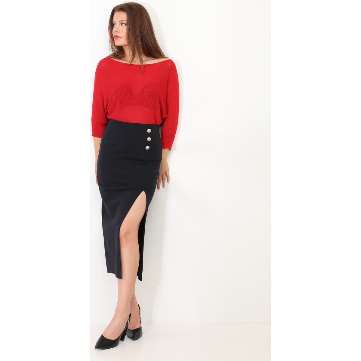 Women's Sweaters La Modeuse Red