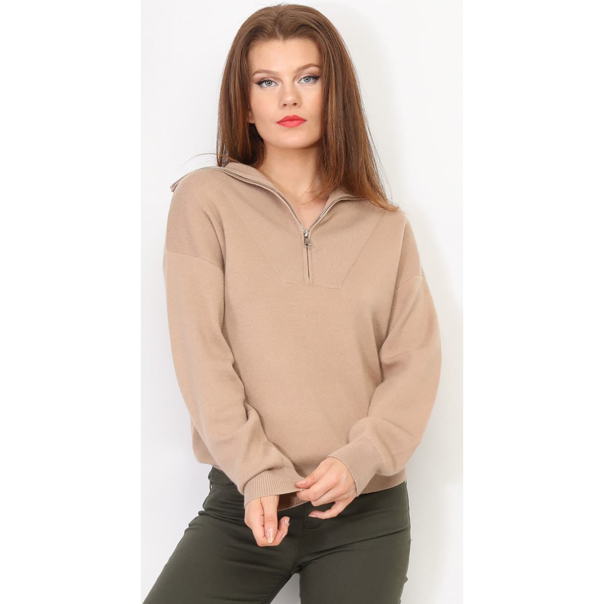 Women's Sweaters La Modeuse Brown