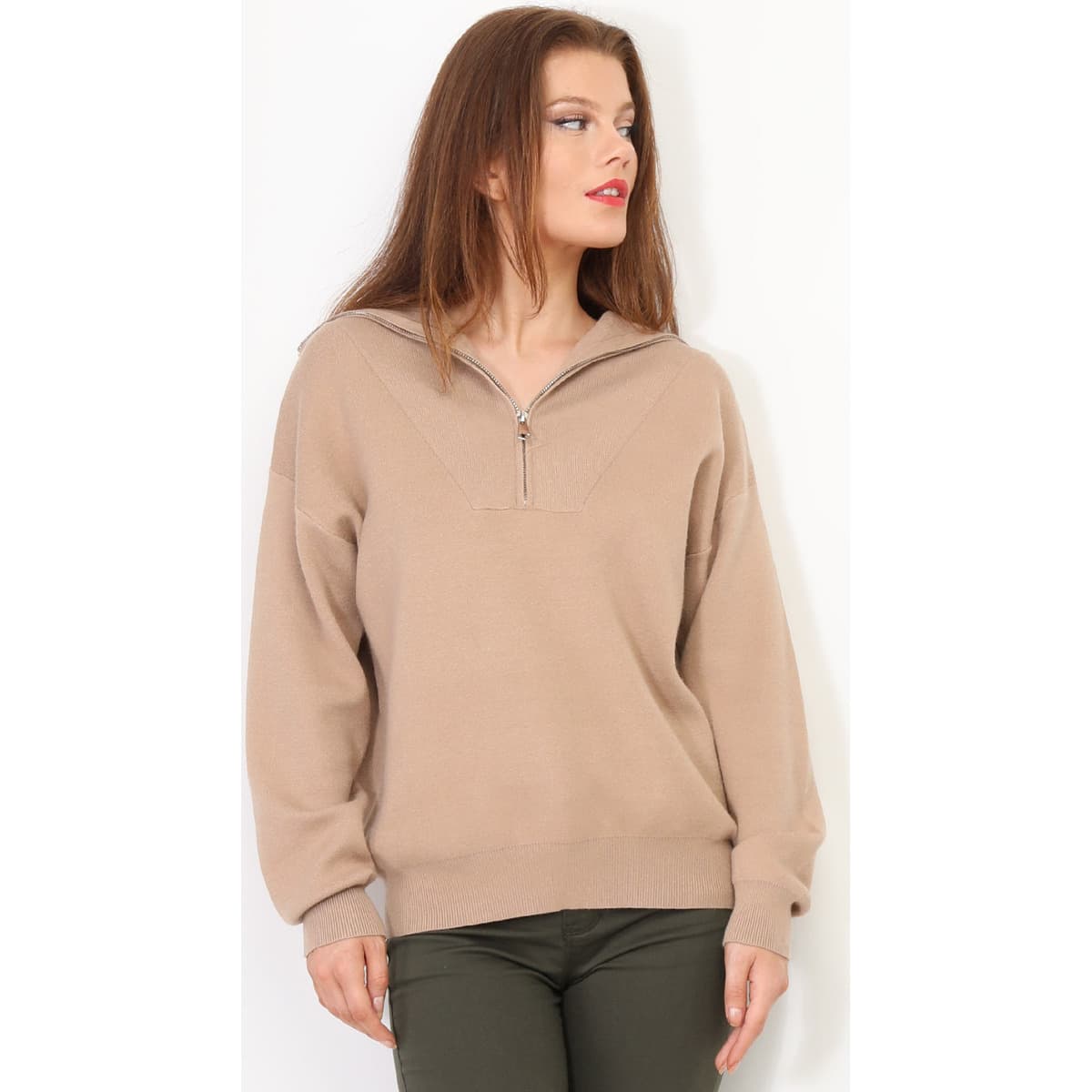 Women's Sweaters La Modeuse Brown