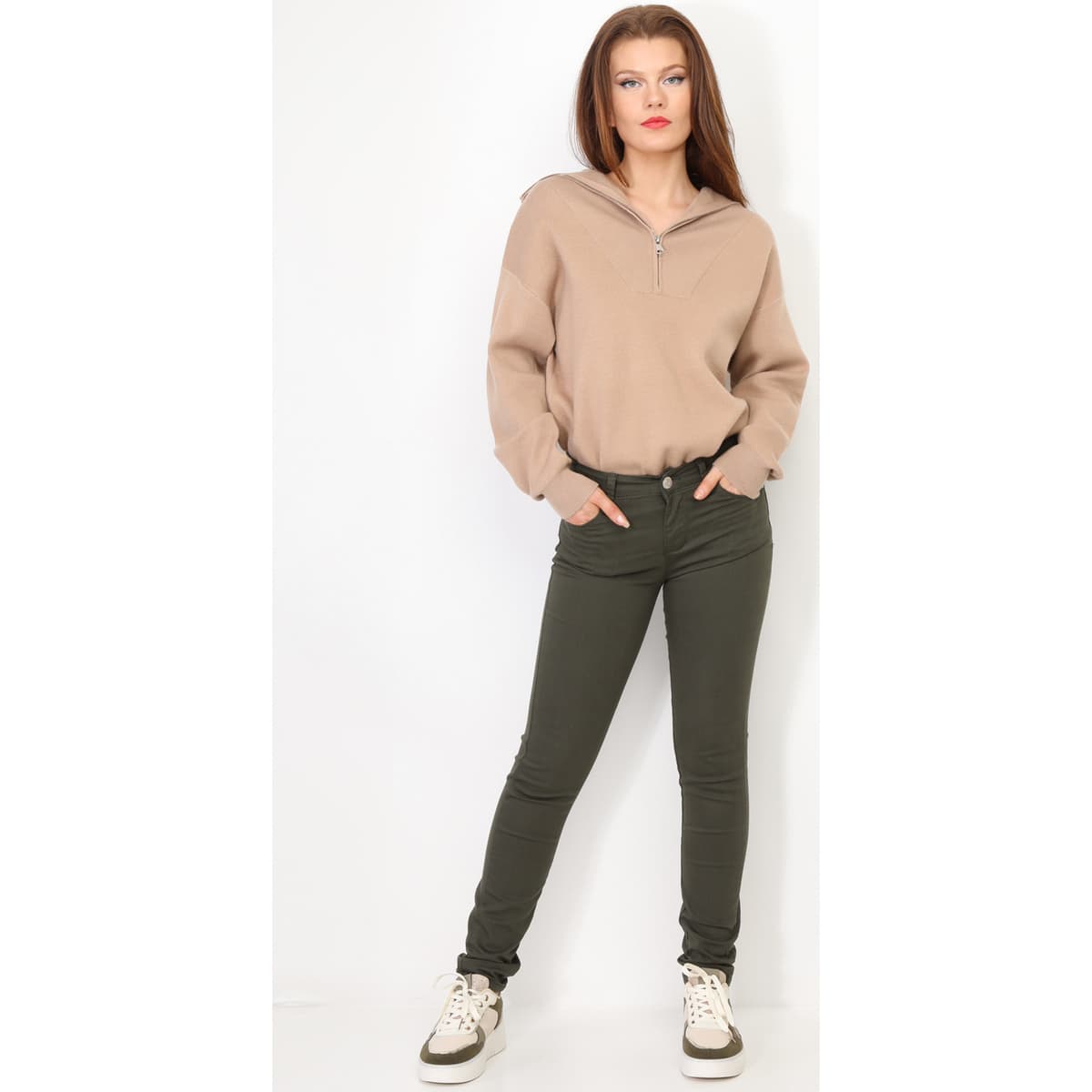 Women's Sweaters La Modeuse Brown
