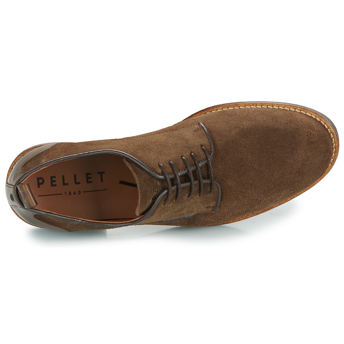 Men's Derby Shoes Pellet Brown