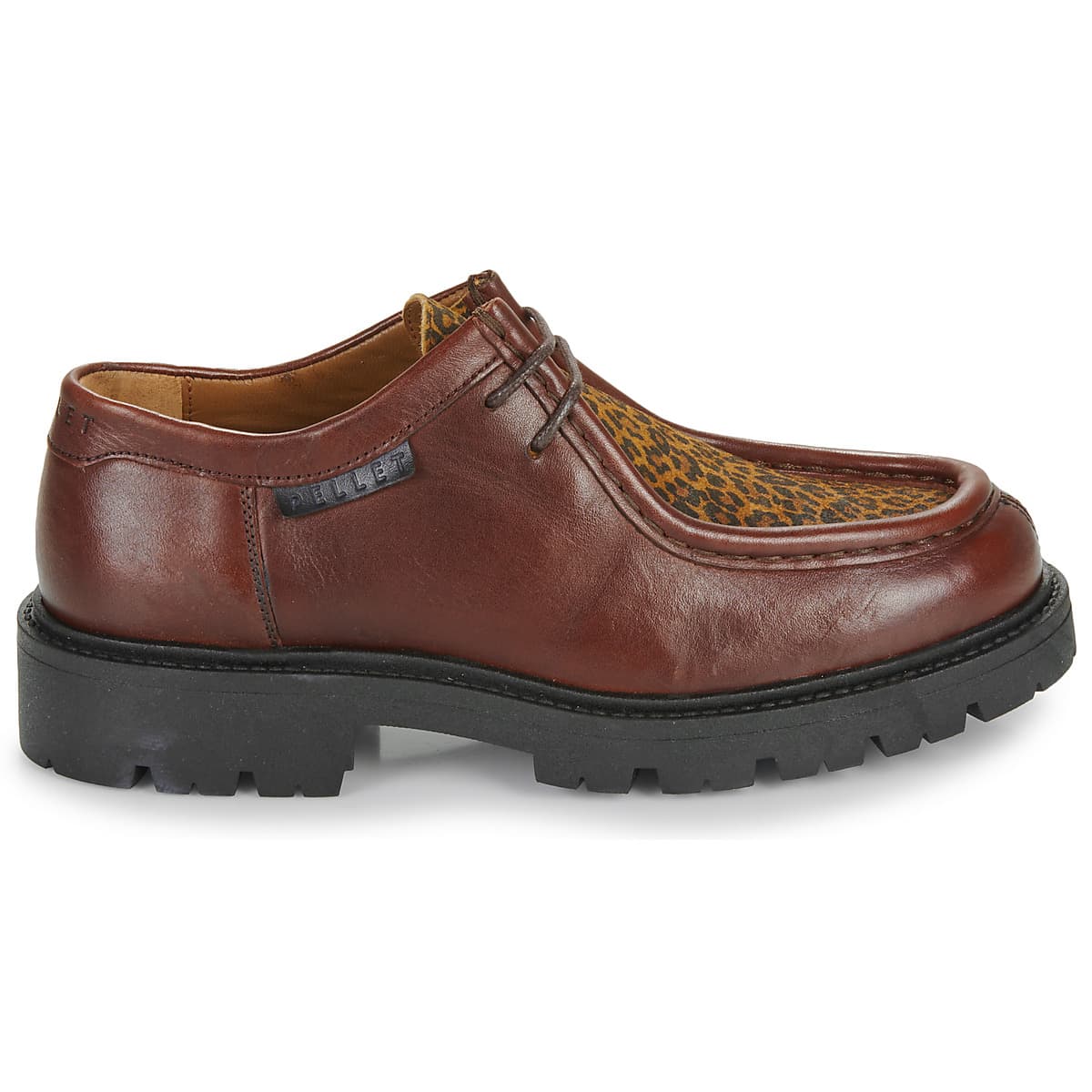 Women's Derby Shoes Pellet Brown