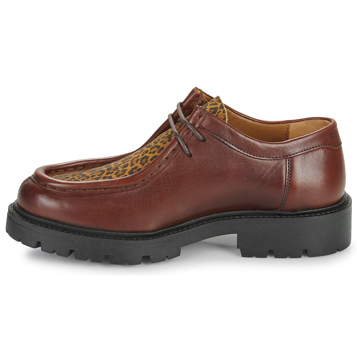 Women's Derby Shoes Pellet Brown