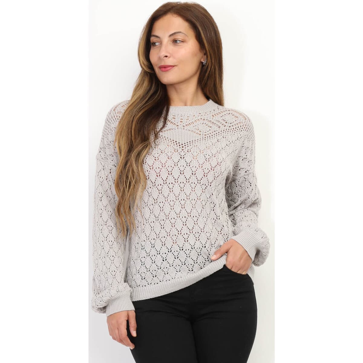 Women's Sweaters La Modeuse Gray