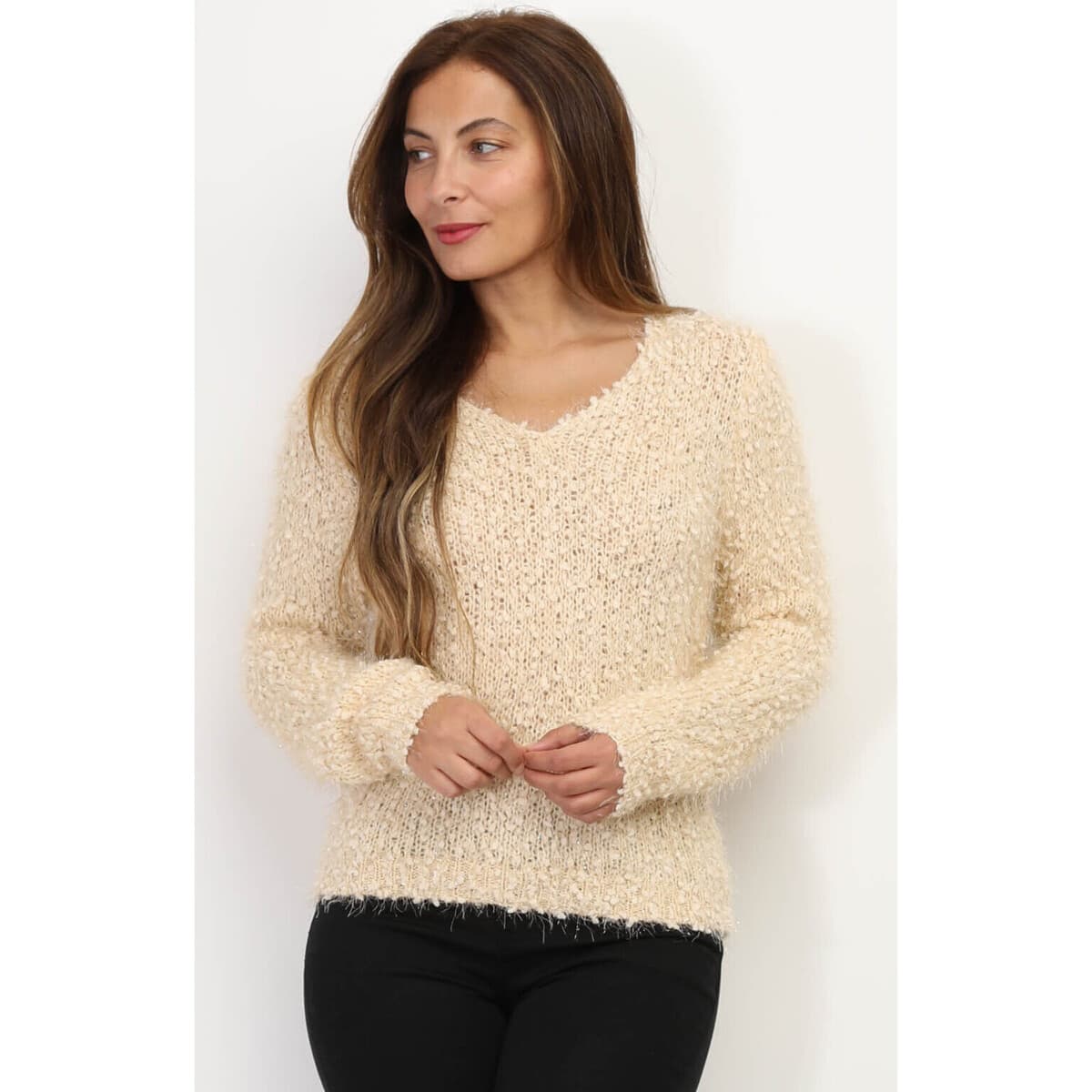 Women's Sweaters La Modeuse Beige