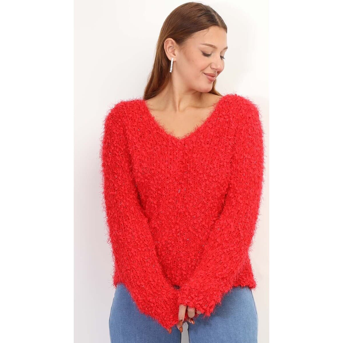 Women's Sweaters La Modeuse Red