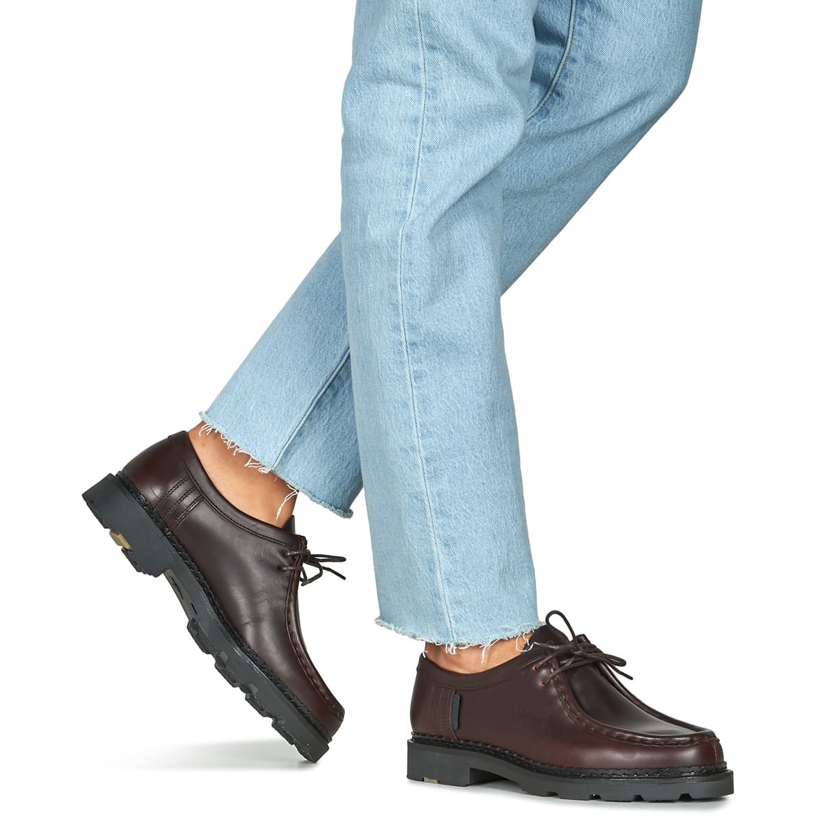 Women's Derby Shoes Pellet Brown