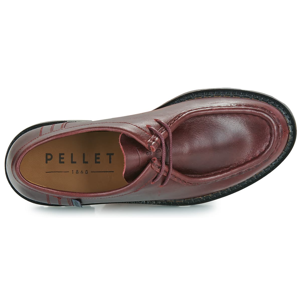 Women's Derby Shoes Pellet Bordeaux