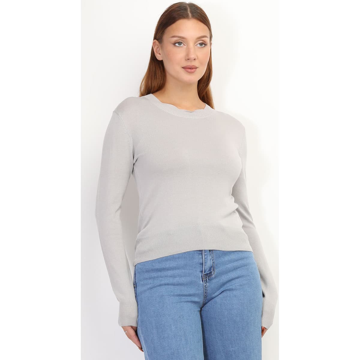 Women's Sweaters La Modeuse Gray