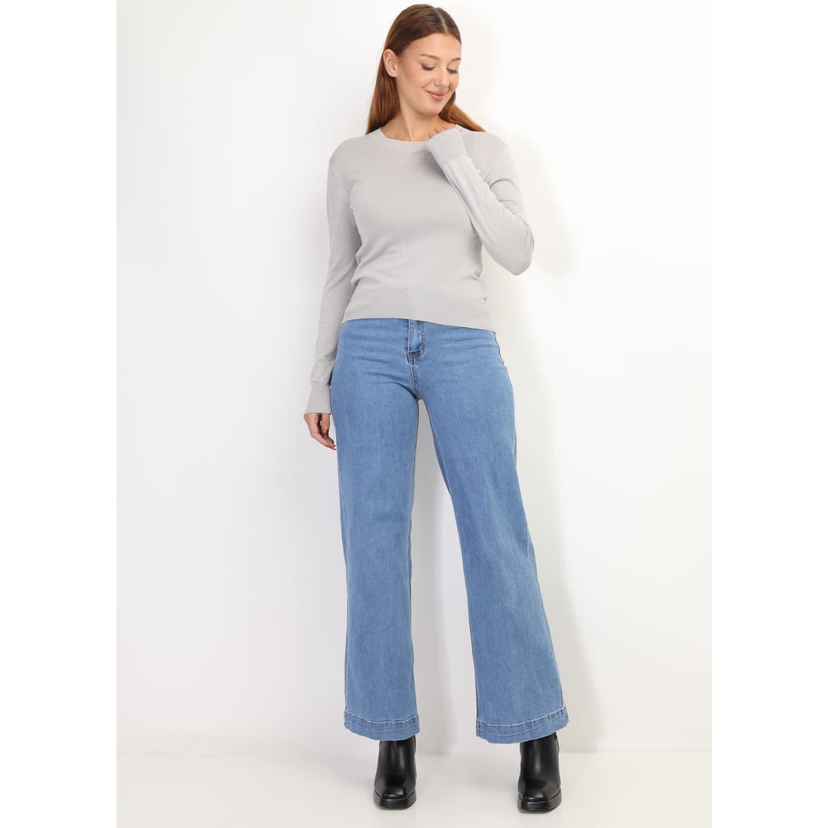 Women's Sweaters La Modeuse Gray