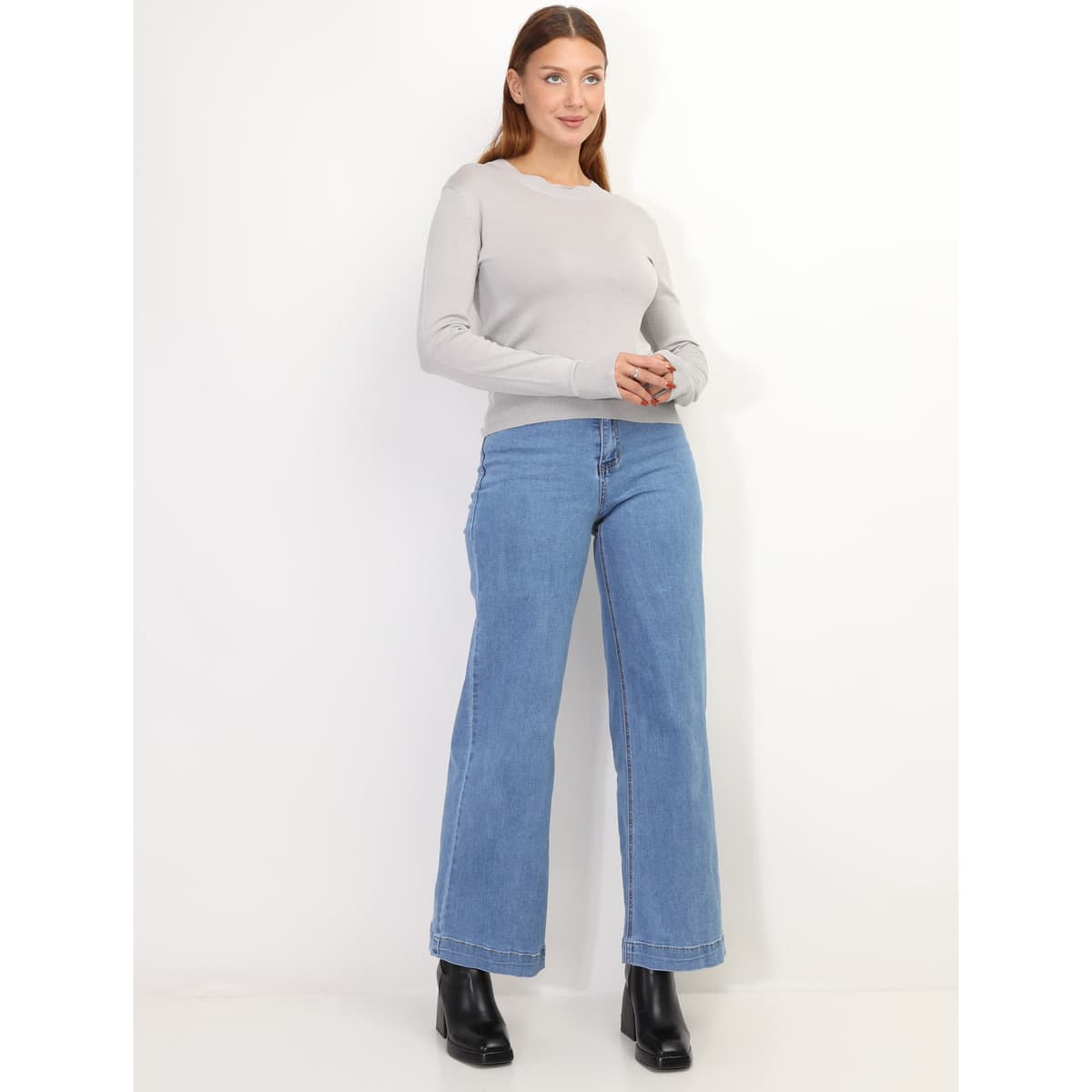 Women's Sweaters La Modeuse Gray