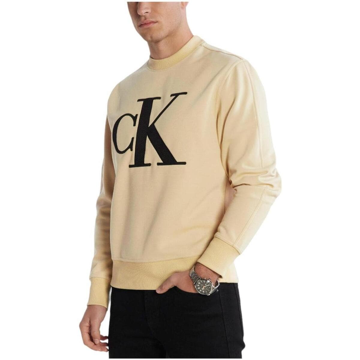 Men's Sports T-Shirts Calvin Klein Beige