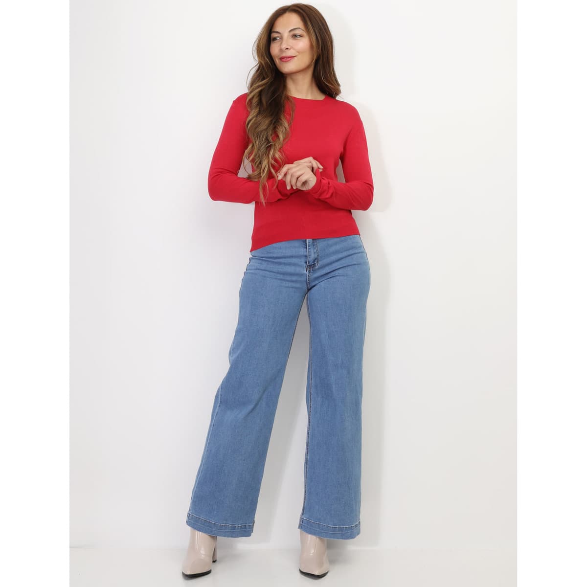 Women's Sweaters La Modeuse Red