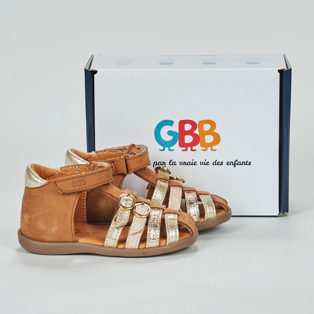 Girls' Sandals GBB Brown