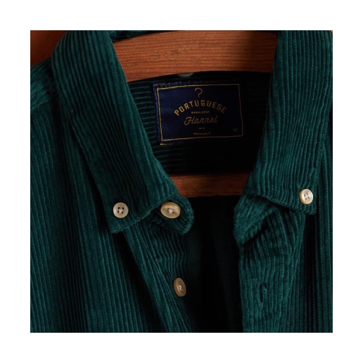 Men's Shirts Portuguese Flannel Green