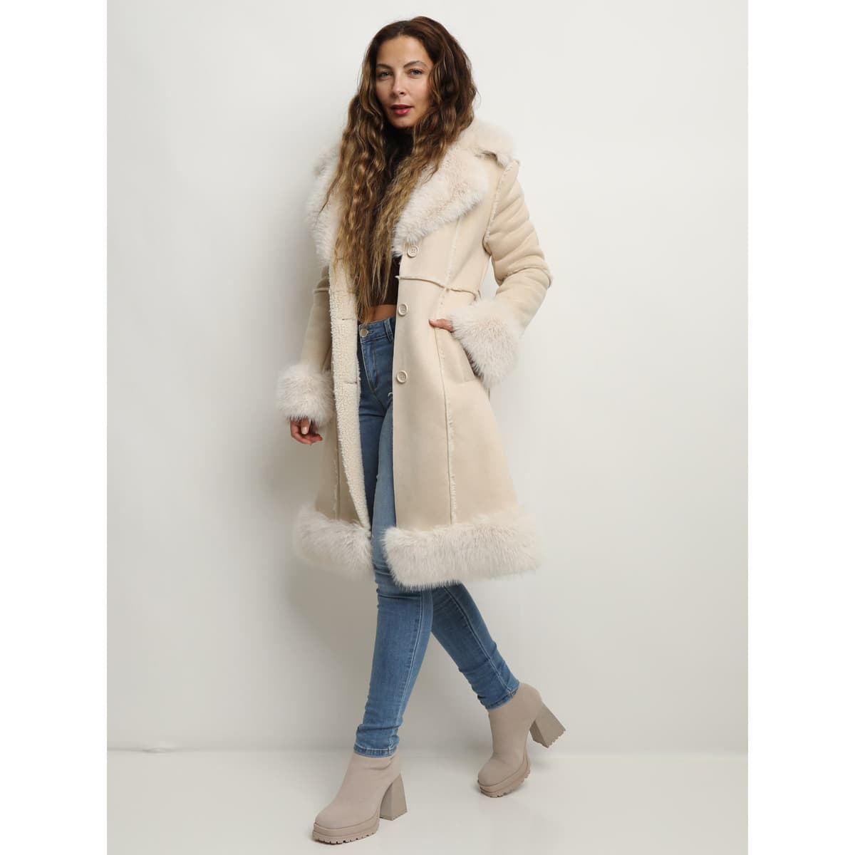 Women's Coats La Modeuse Beige