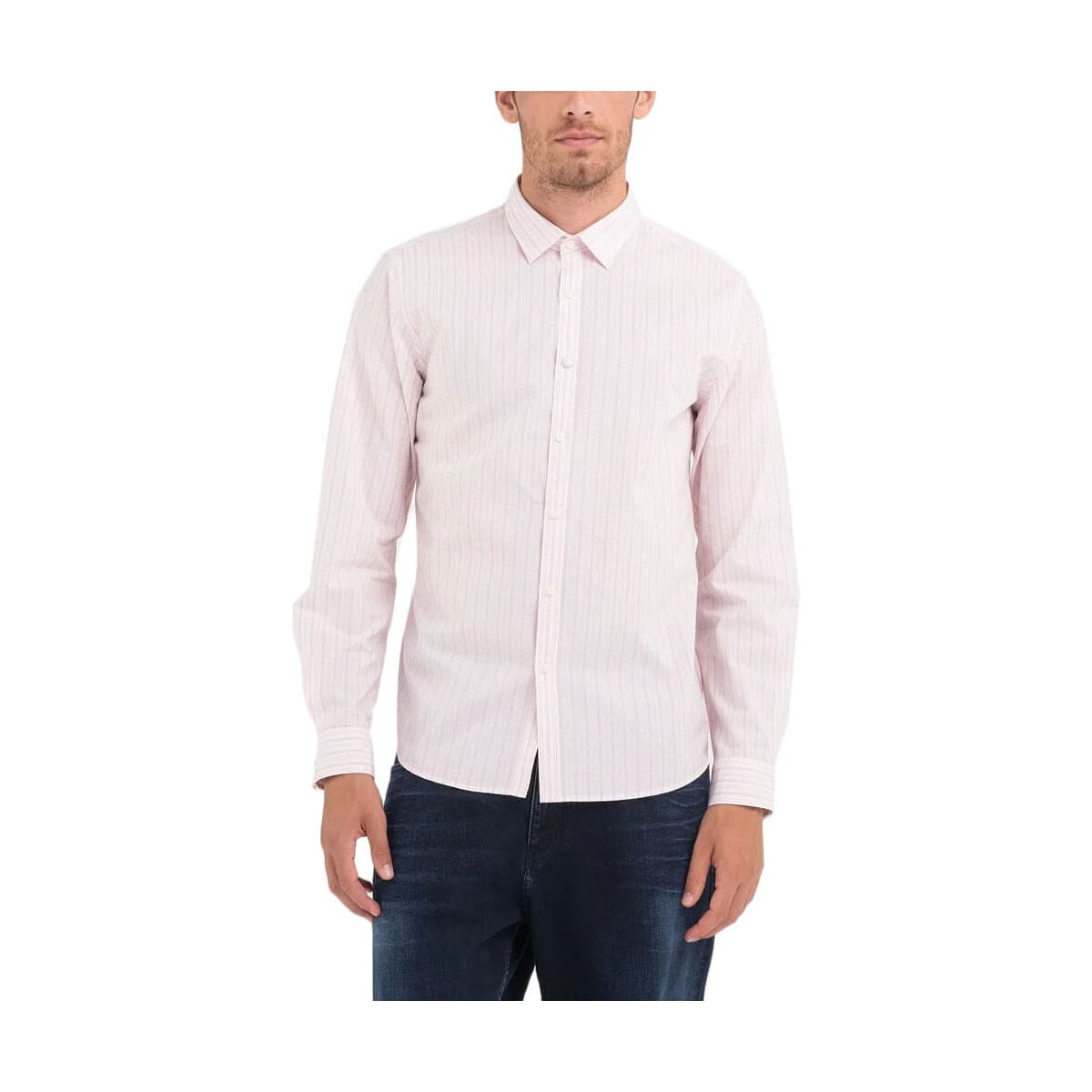 Men's Shirts Replay Pink