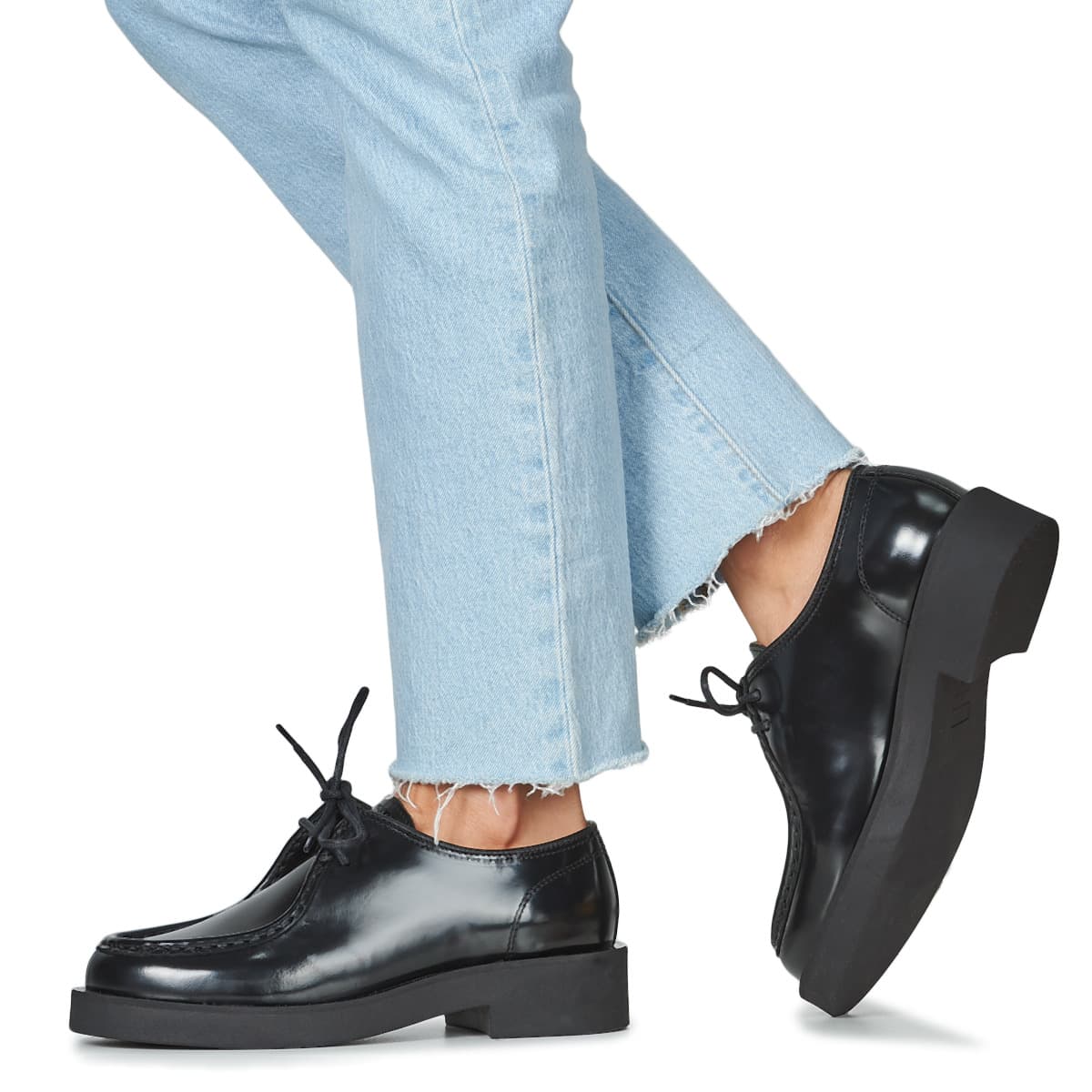 Women's Derby Shoes Pellet Black