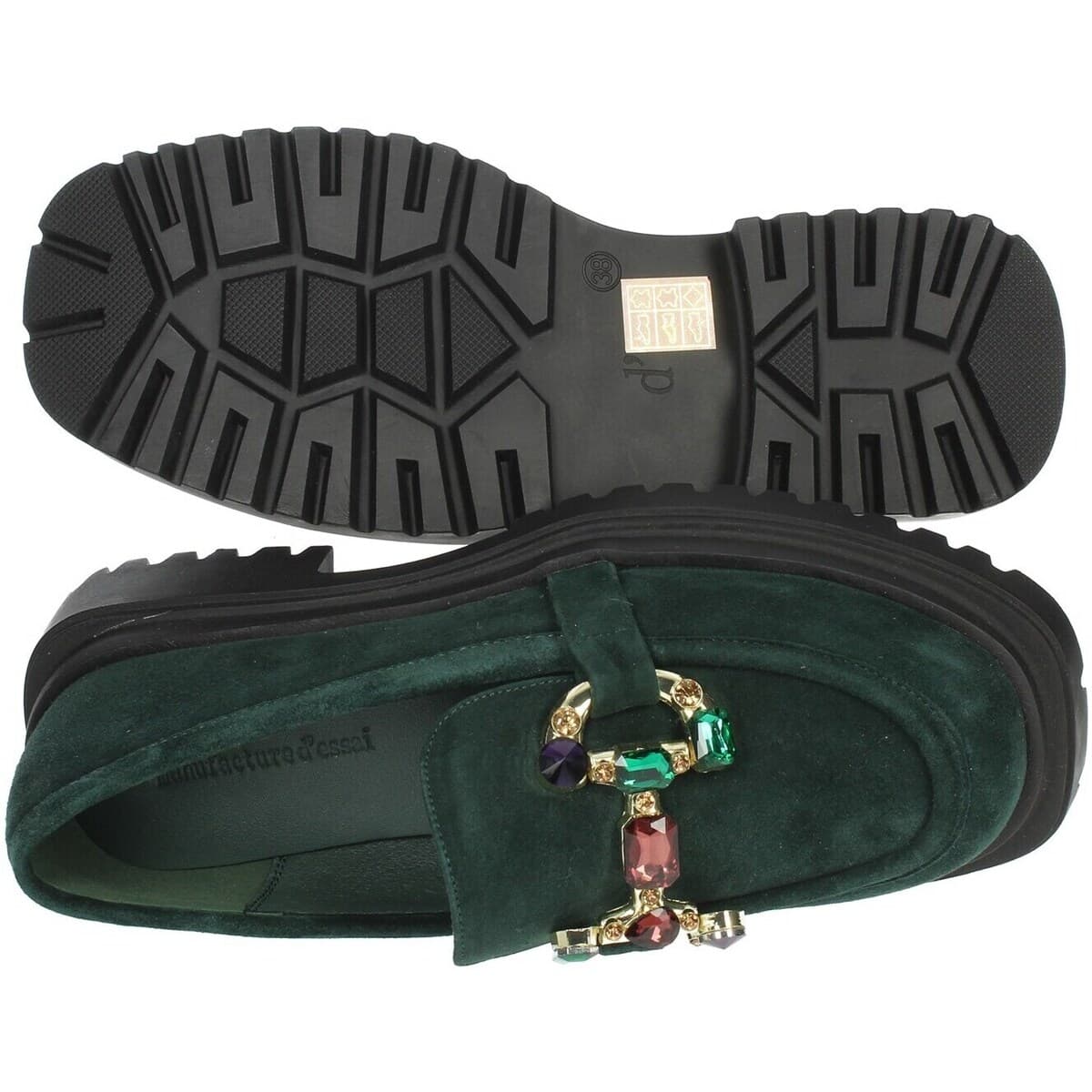 Women's Loafers Manufacture D'essai Green