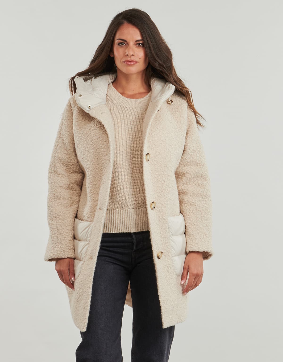 Women's Coats Geox Beige