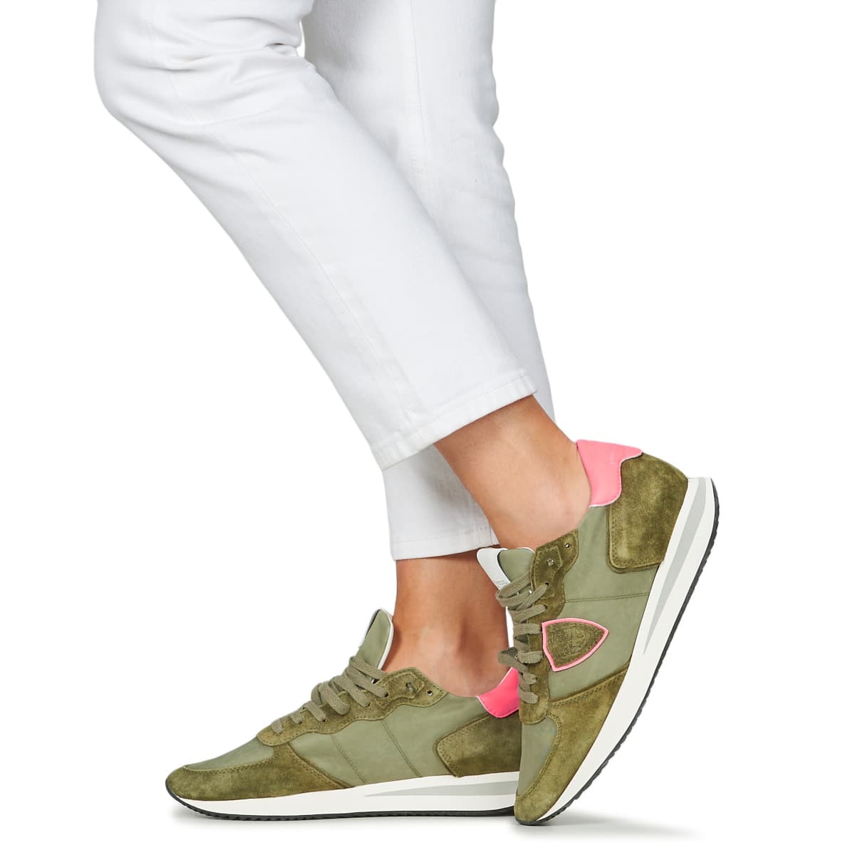 Women's Sneakers Philippe Model Khaki