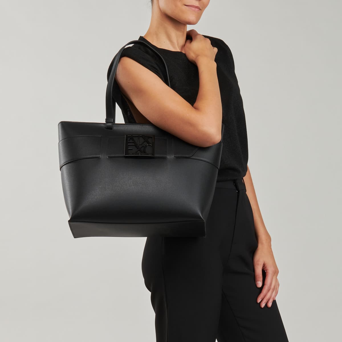 Women's Tote Bags Armani Exchange Black