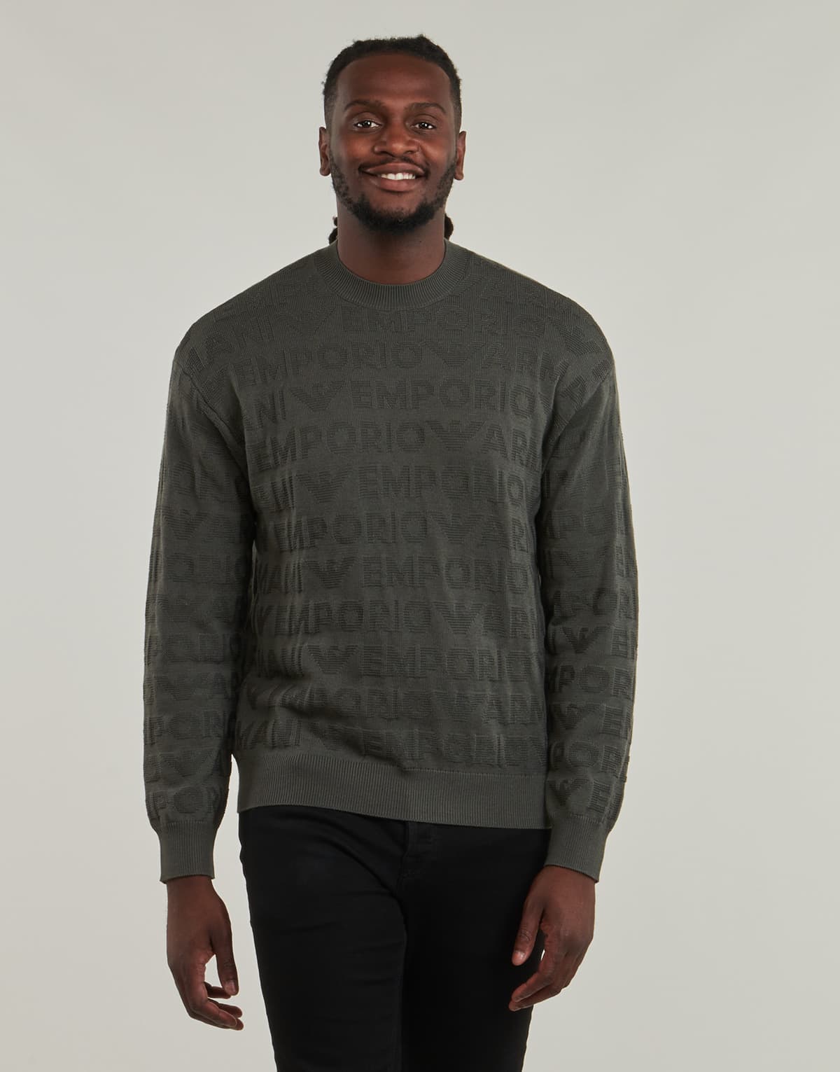 Men's Sweaters Emporio Armani Brown