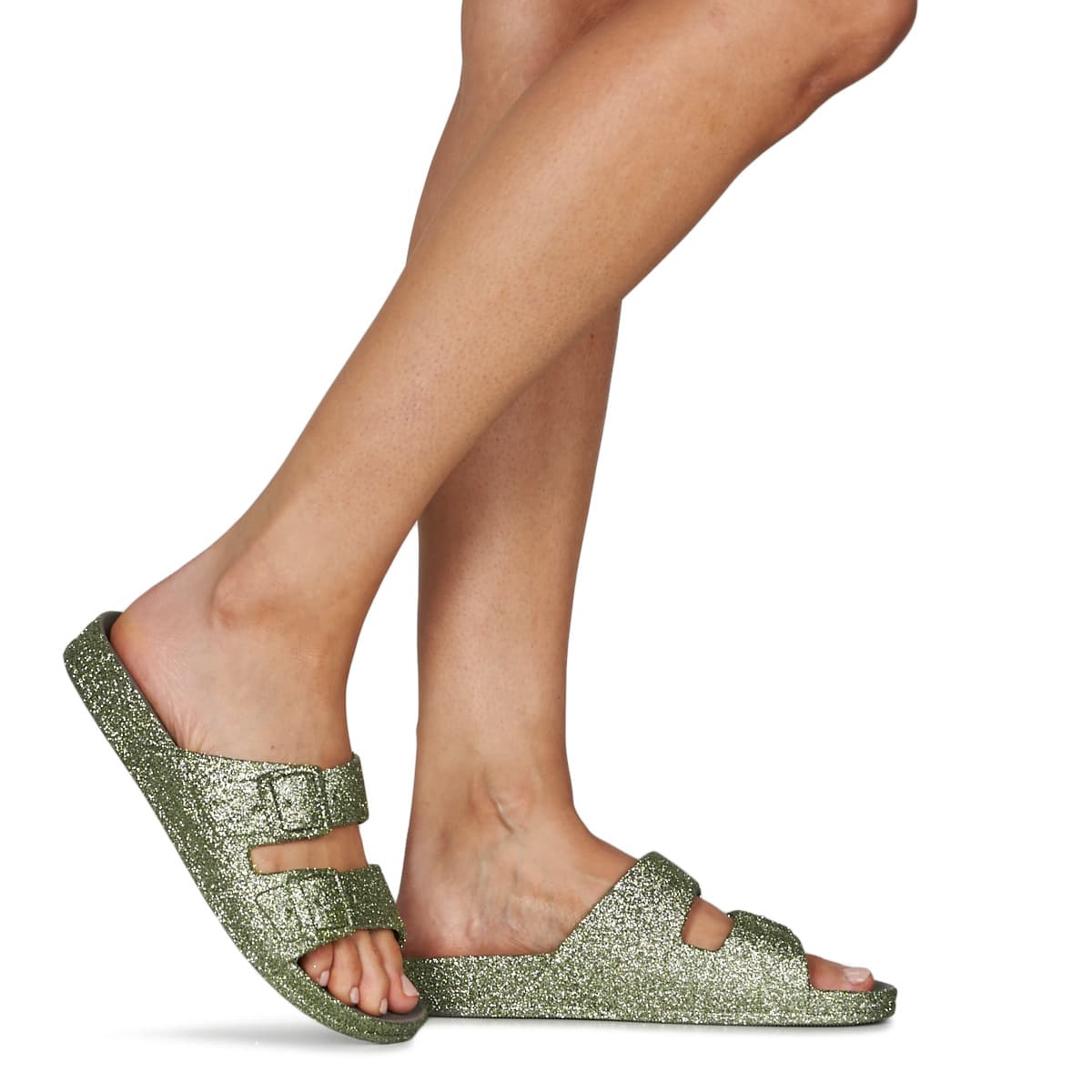 Women's Mules Cacatoès Khaki