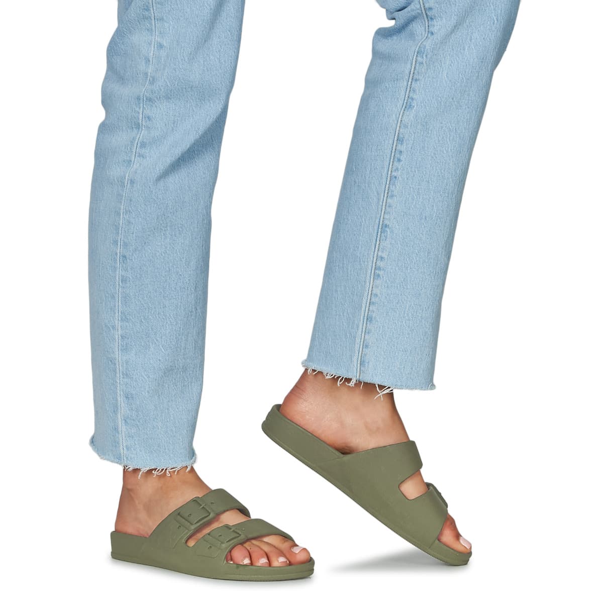 Women's Mules Cacatoès Khaki