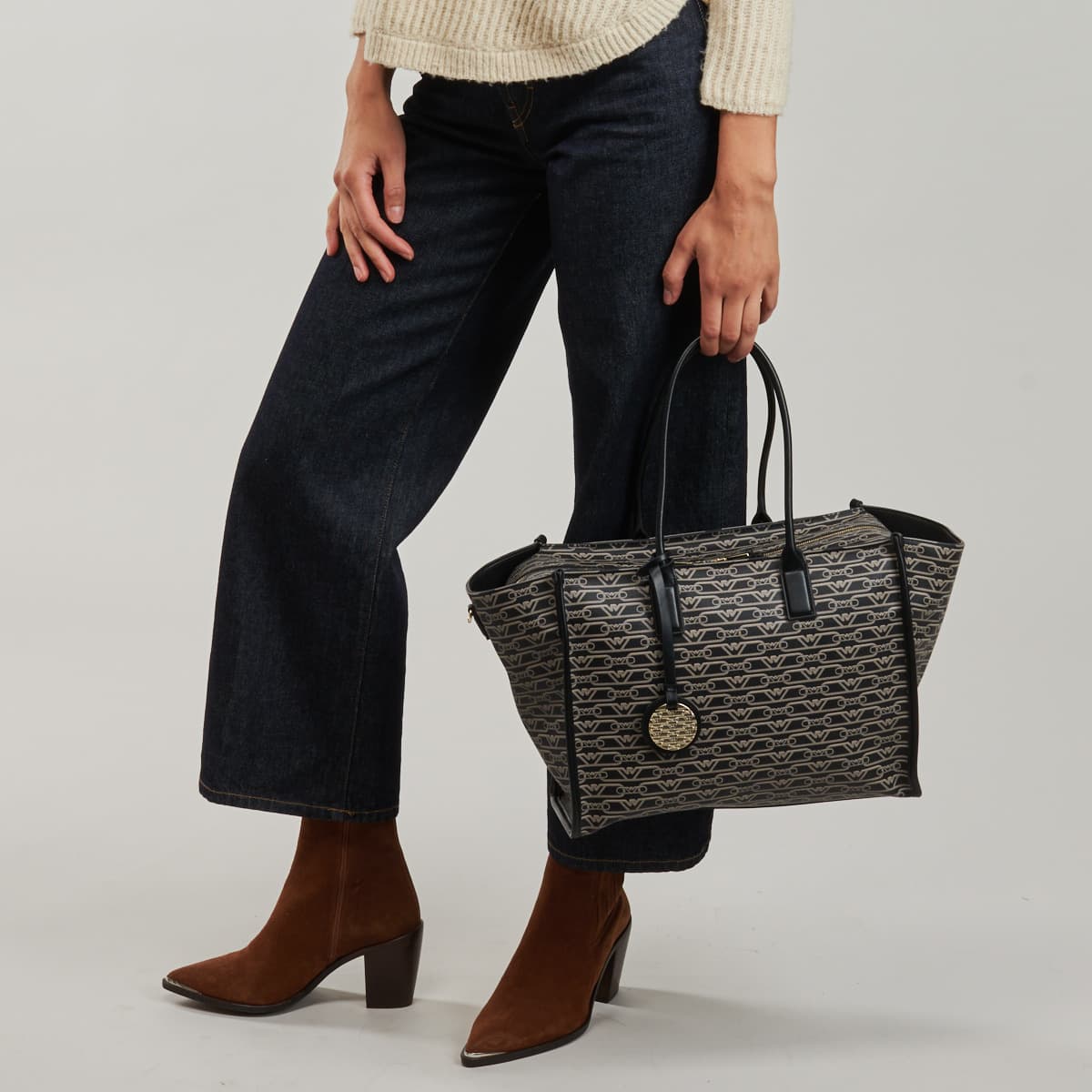 Women's Tote Bags Emporio Armani Black