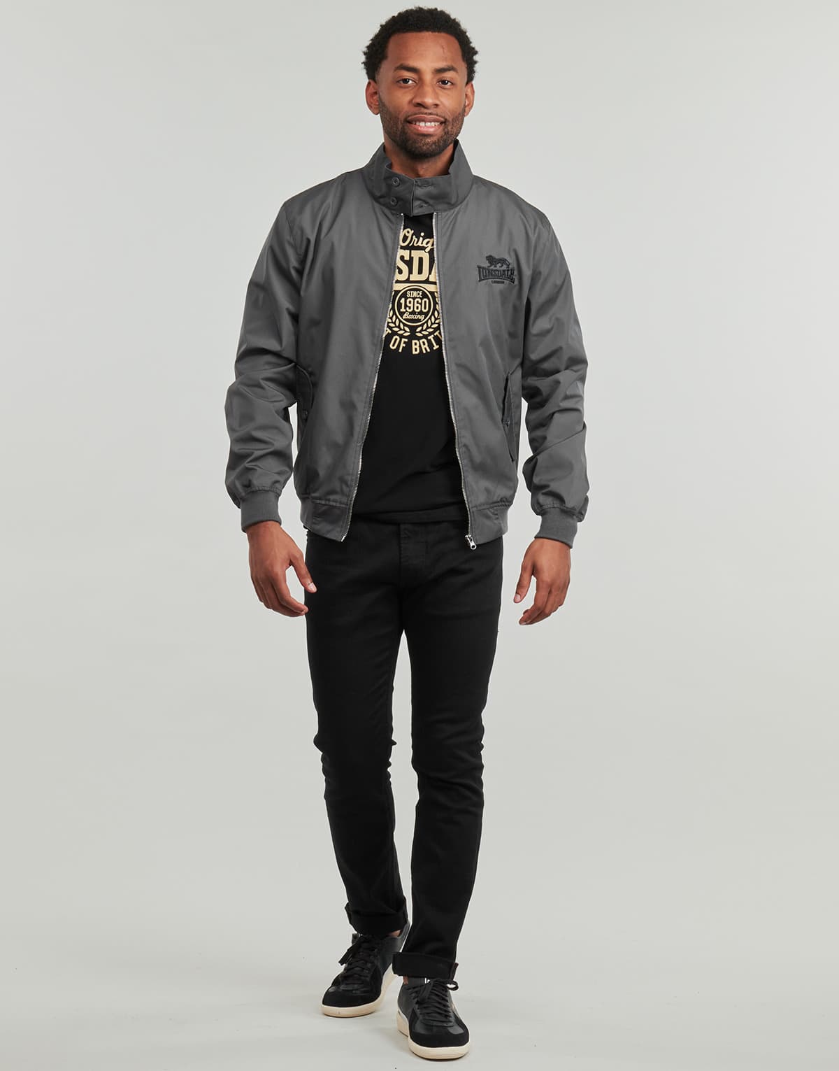 Men's Jackets Lonsdale Gray