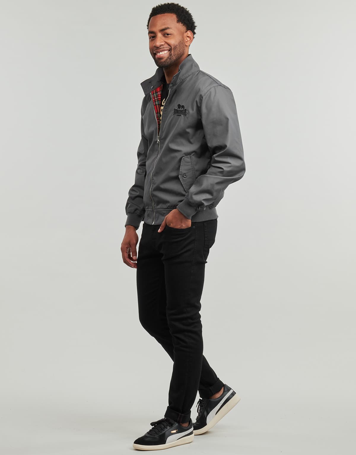 Men's Jackets Lonsdale Gray