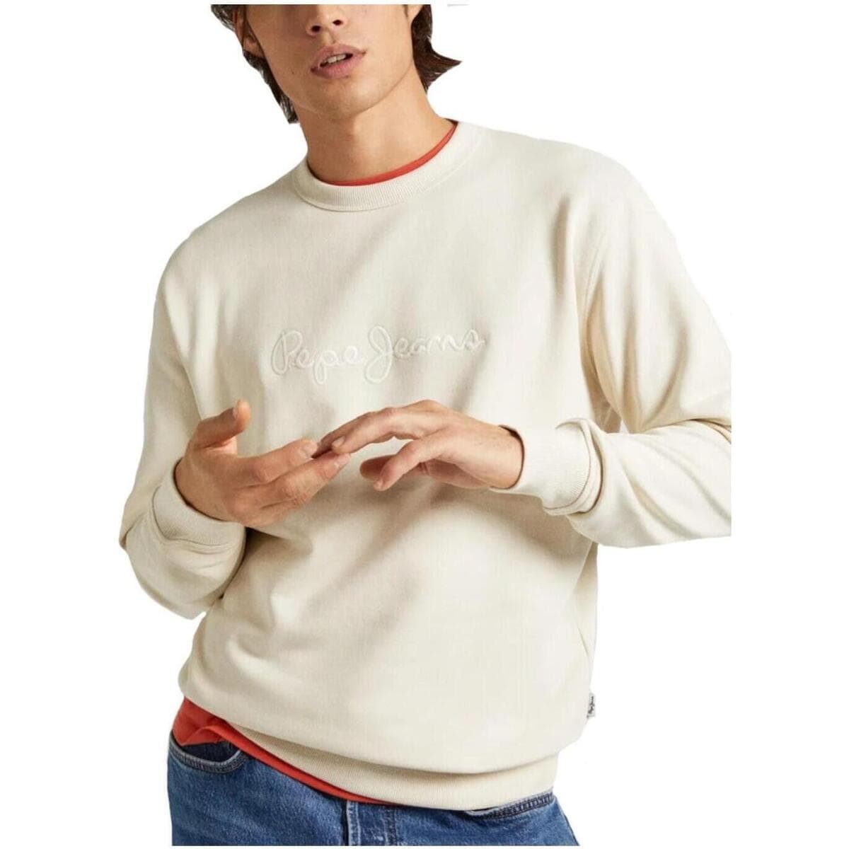 Men's Sports T-Shirts Pepe Jeans Beige