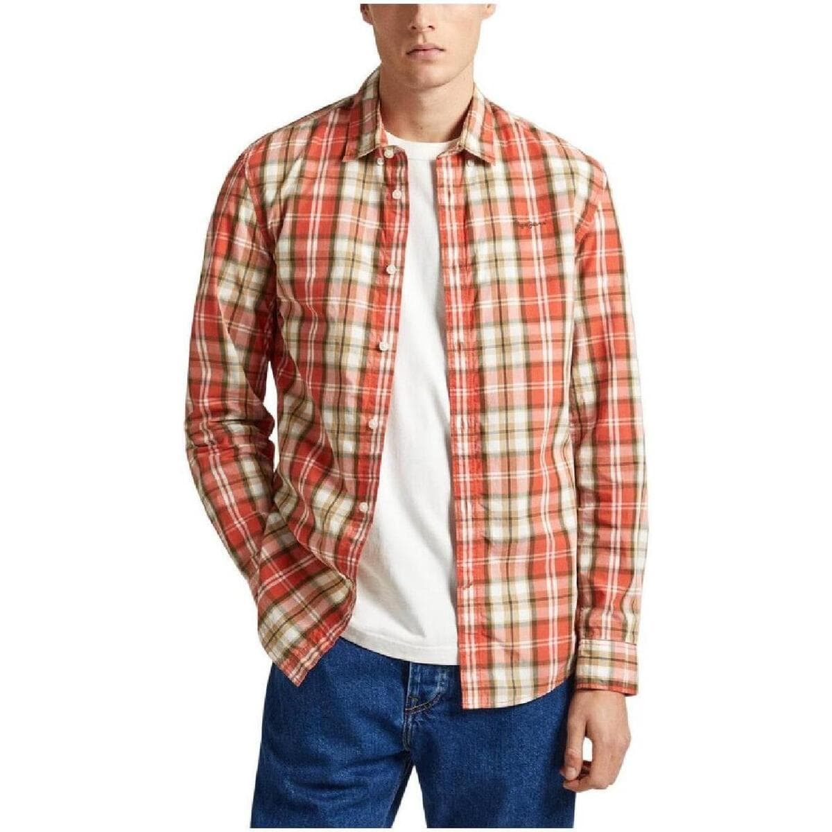 Men's Shirts Pepe Jeans Orange