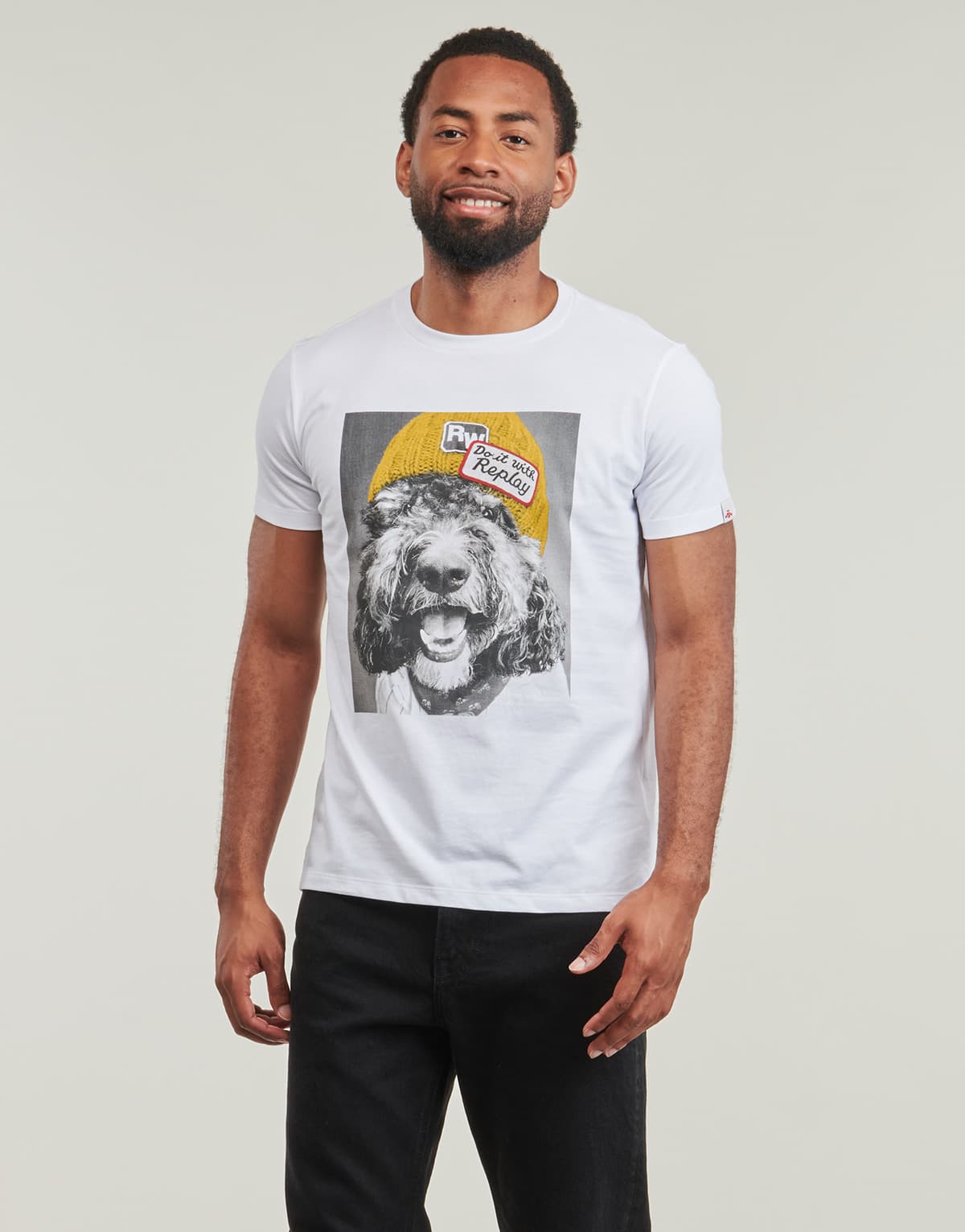 Men's T-Shirts Replay White