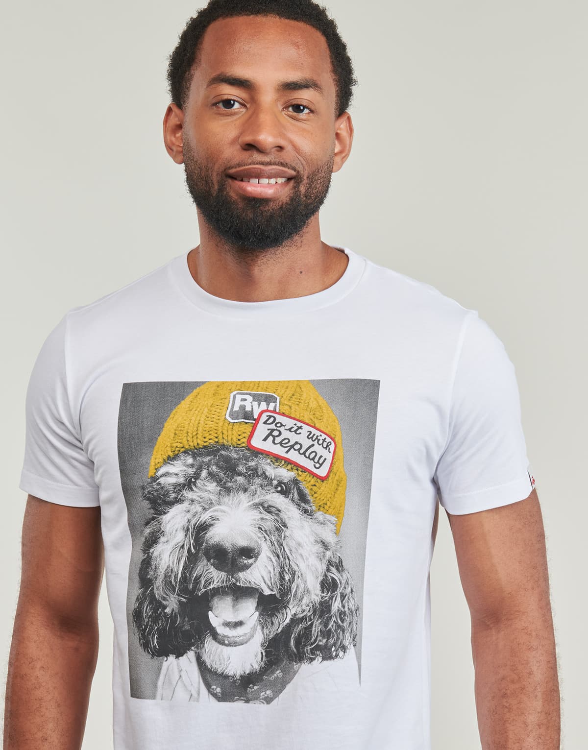 Men's T-Shirts Replay White