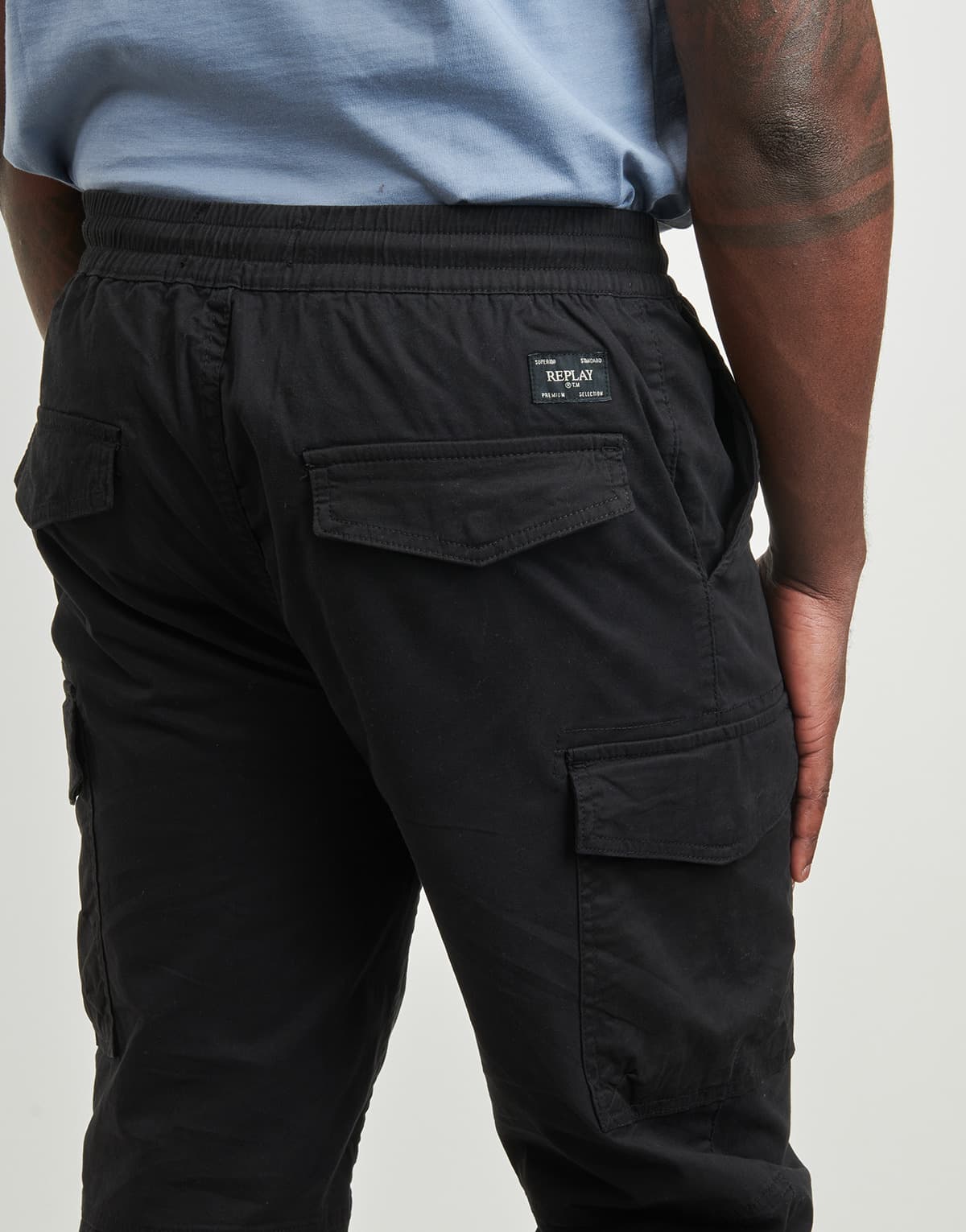 Men's Pants Replay Black