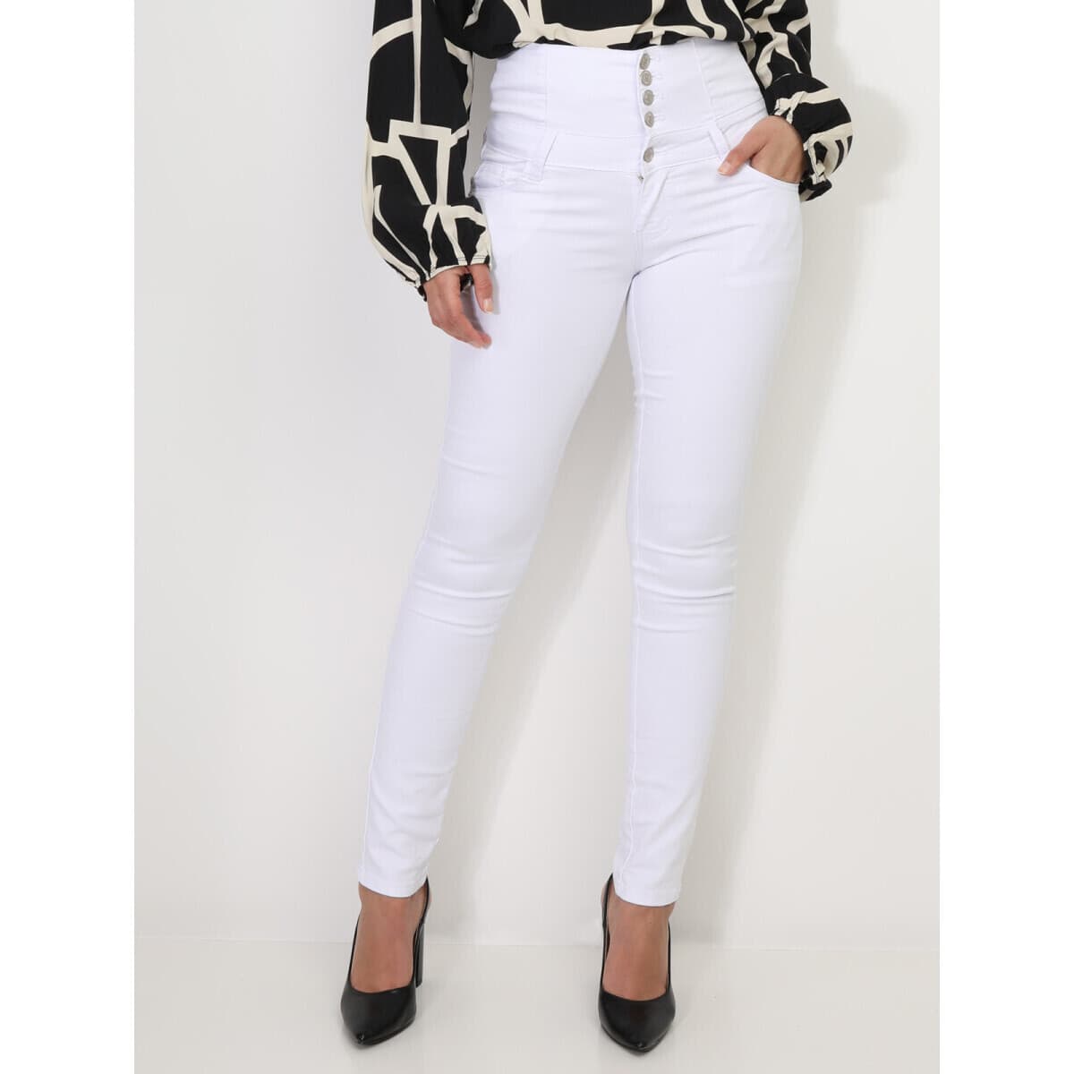 Women's Jeans La Modeuse White