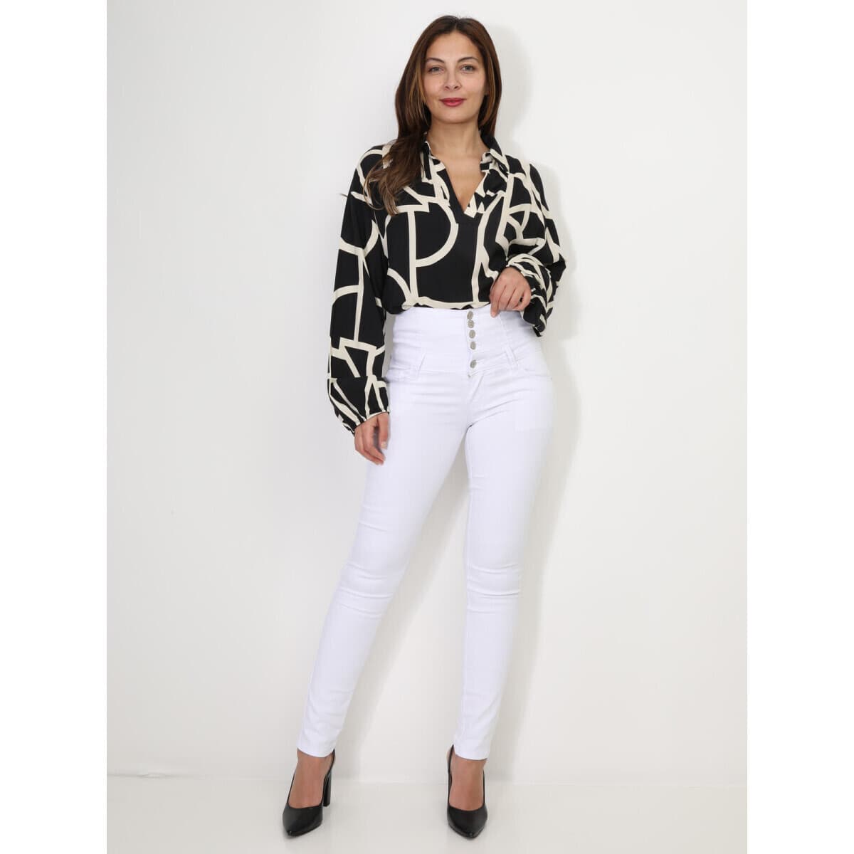 Women's Jeans La Modeuse White