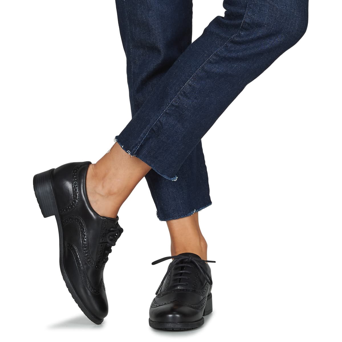 Women's Derby Shoes Clarks Black