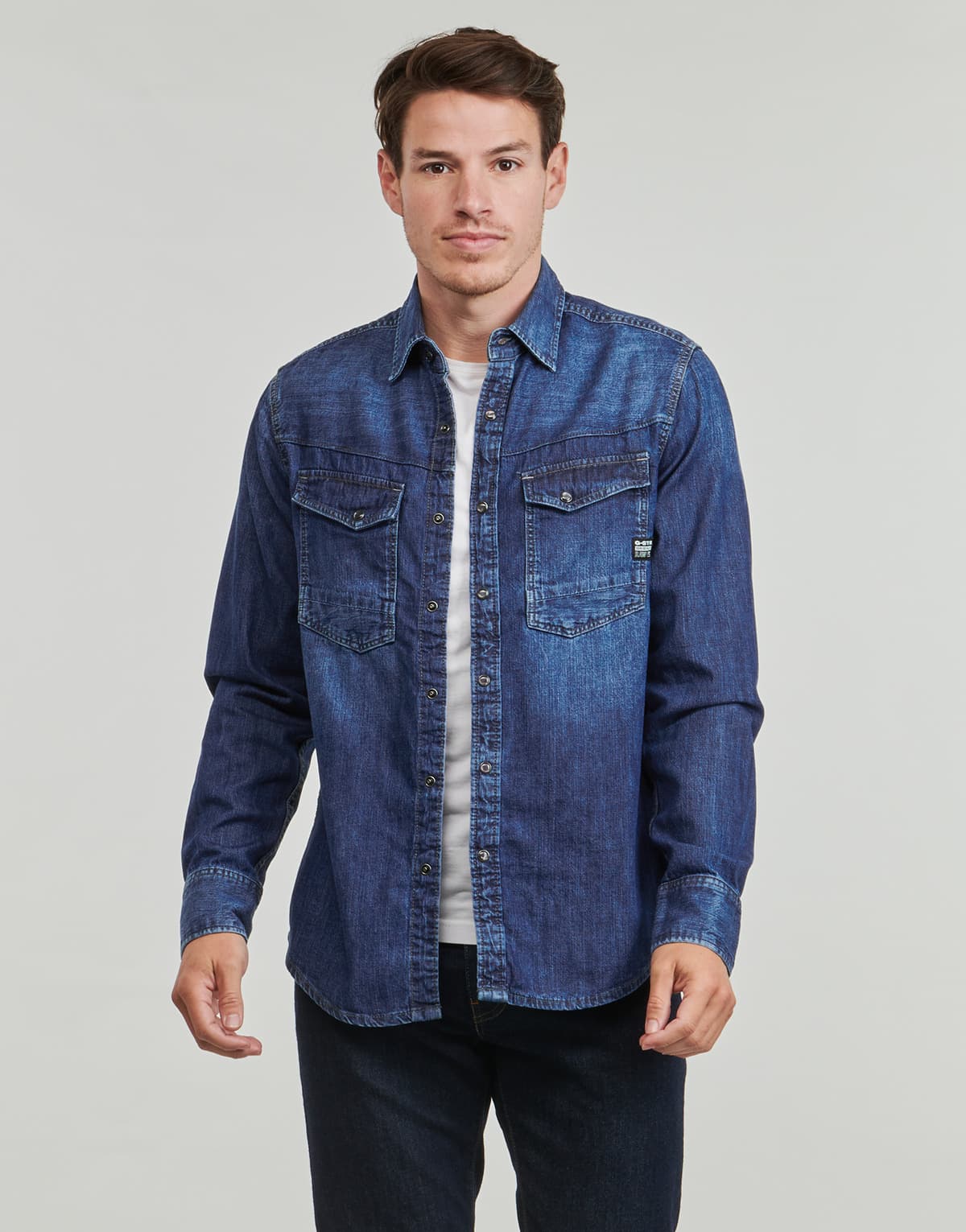 Men's Shirts G-Star Raw Blue