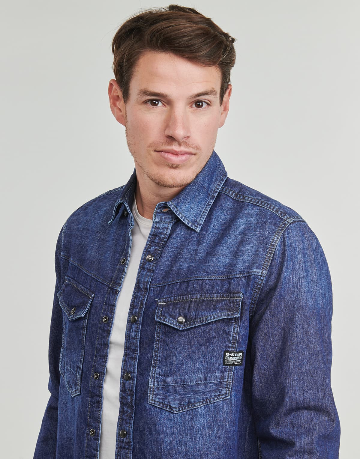 Men's Shirts G-Star Raw Blue
