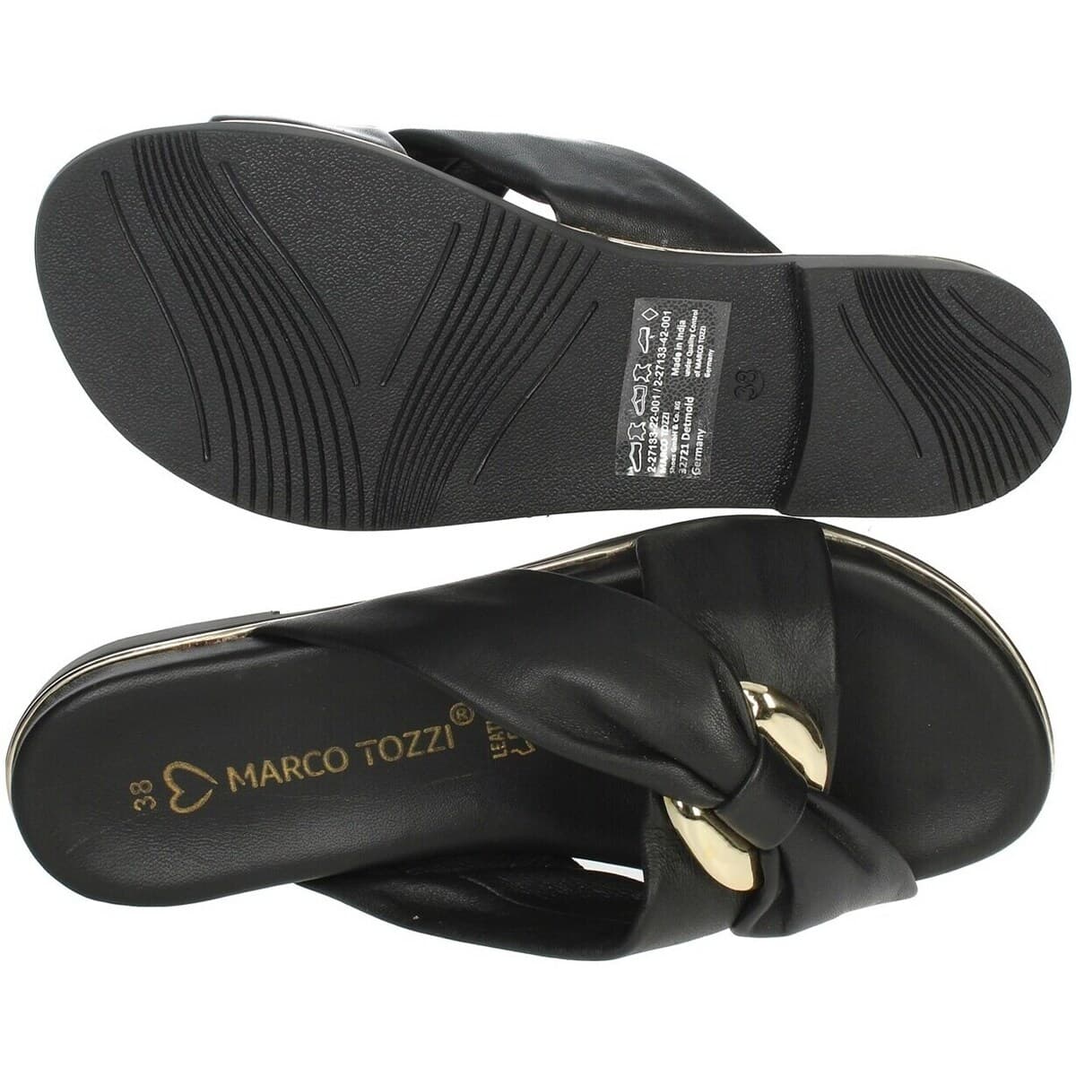 Women's Flip Flops Marco Tozzi Black