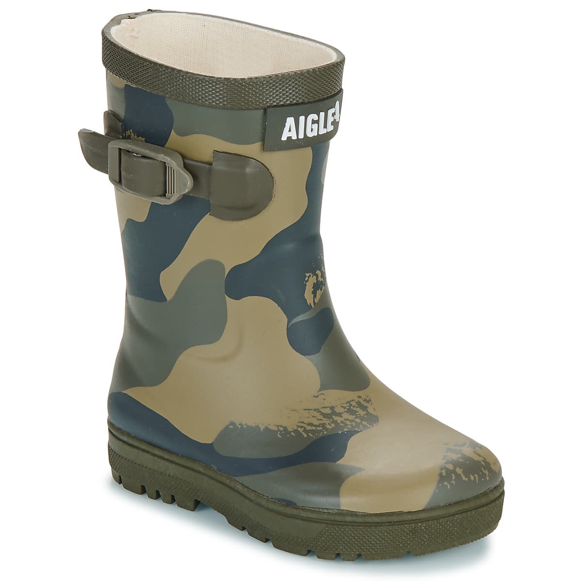 Girls' Wellington Boots Aigle Khaki