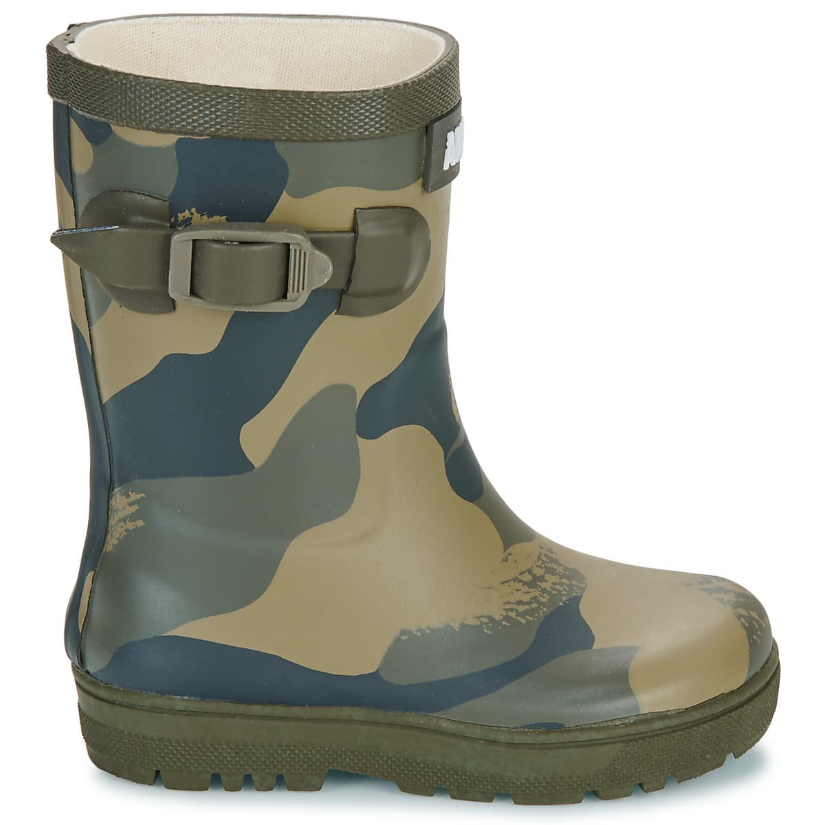 Boys' Wellington Boots Aigle Khaki