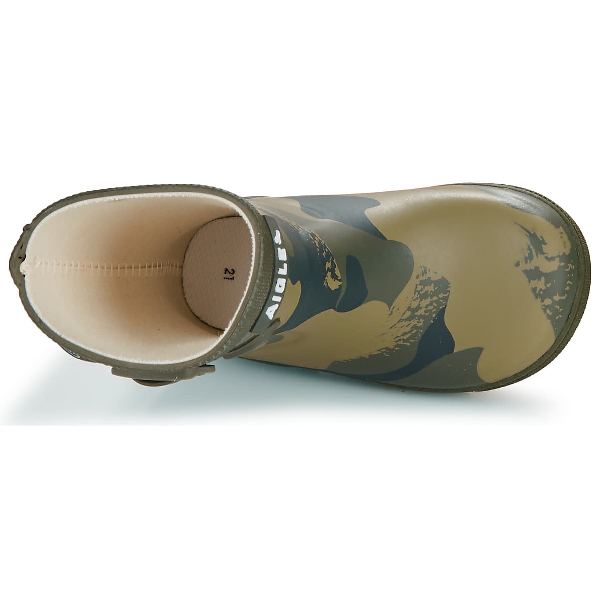 Boys' Wellington Boots Aigle Khaki