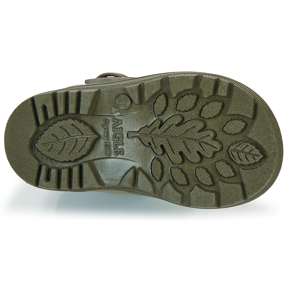 Boys' Wellington Boots Aigle Khaki